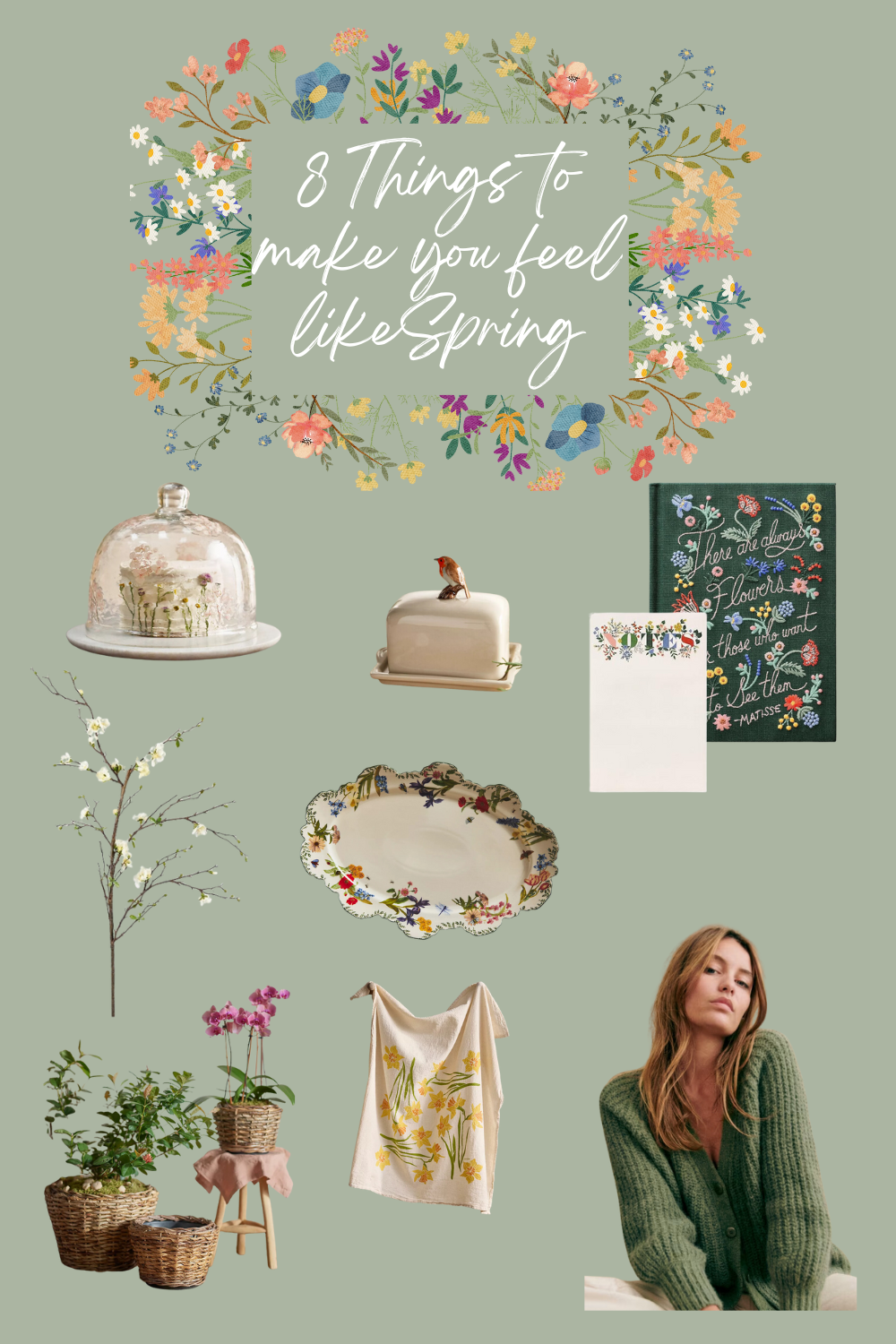 Vibrant spring decor collage featuring floral motifs, pastel hues, and seasonal accents to refresh your home for the season.