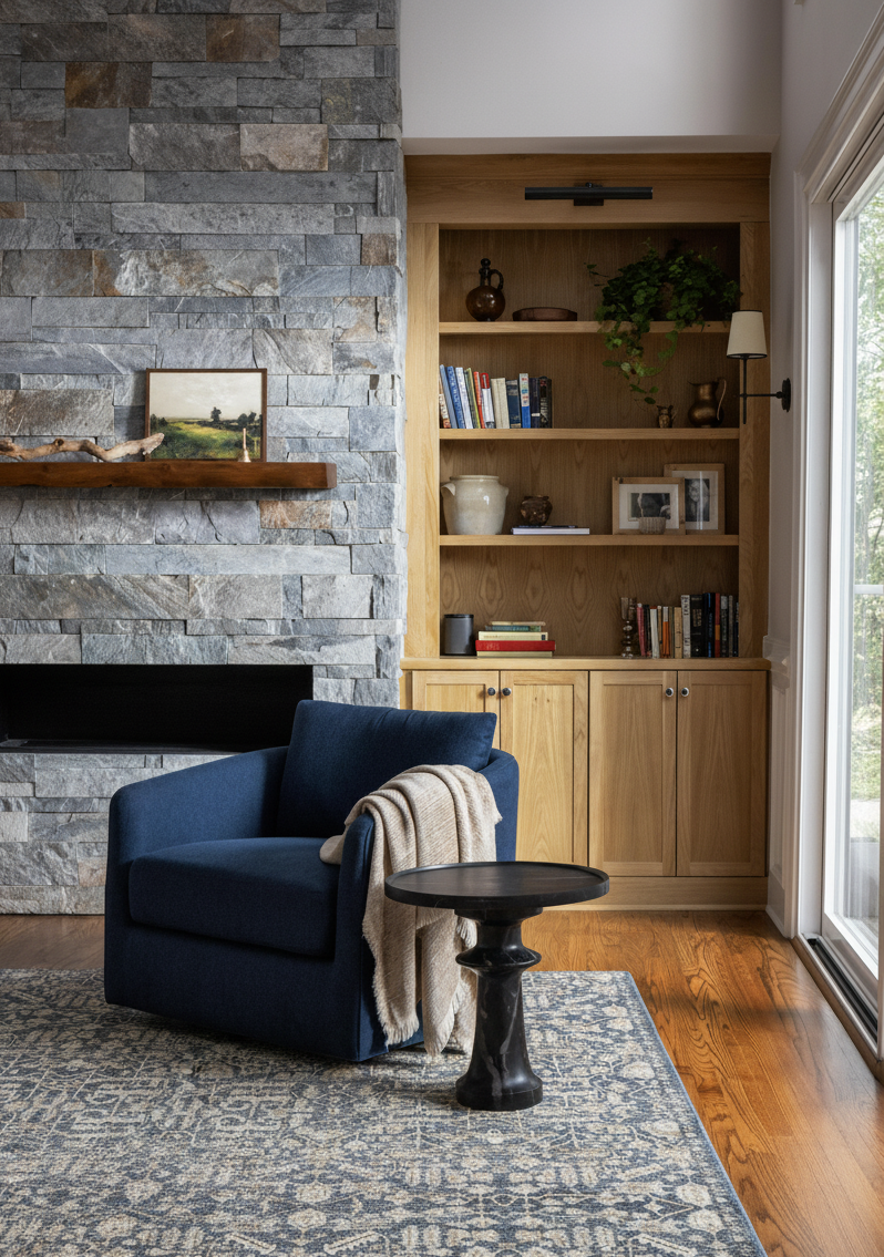 Transitional Living Room
